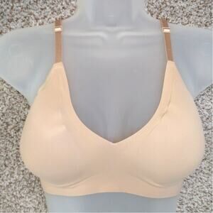 True & Co Body Boost Triangle Lace Bra Desert Sz S Convertible